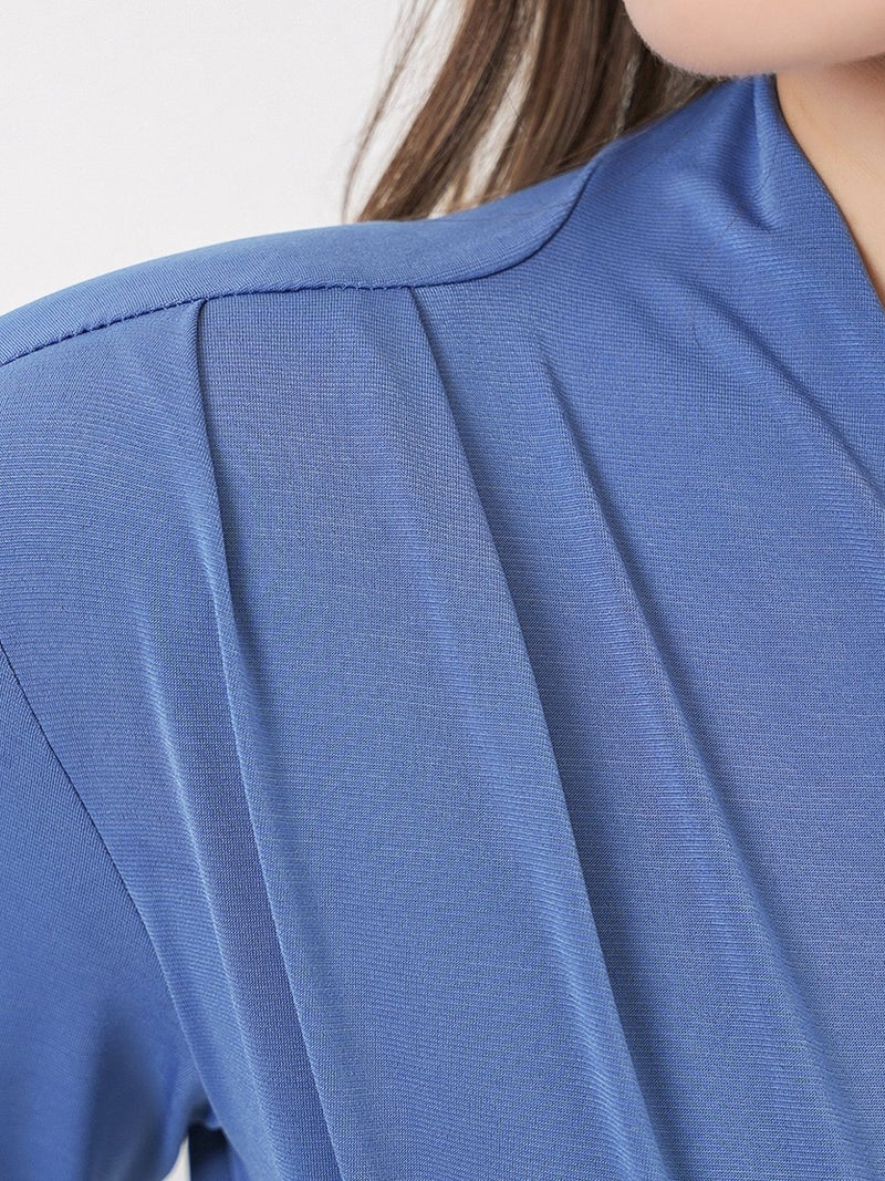 BIG DART BDART V-Neck Drape Blouse - Image 4